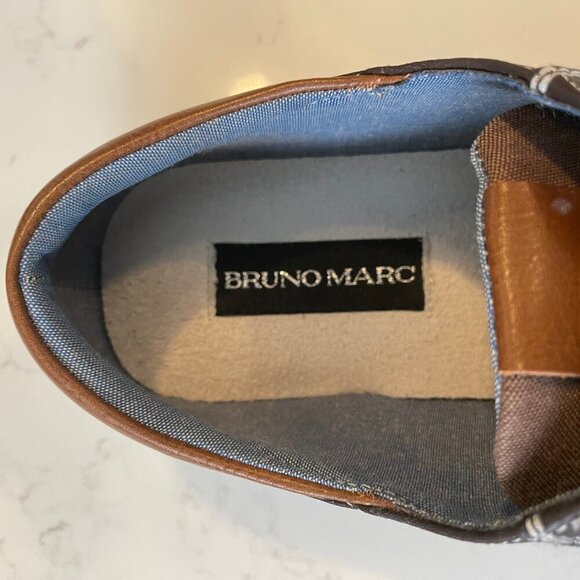 Bruno Marc Rivera Lo Cut Lace Up Casual Oxford Inspired Sneaker Shoes Brown Sz 8 - Picture 10 of 13